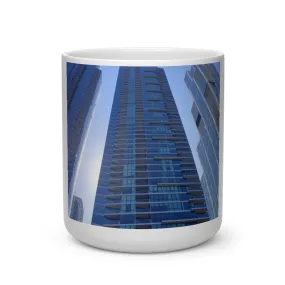 Chicago Skyline Heart Shape Mug