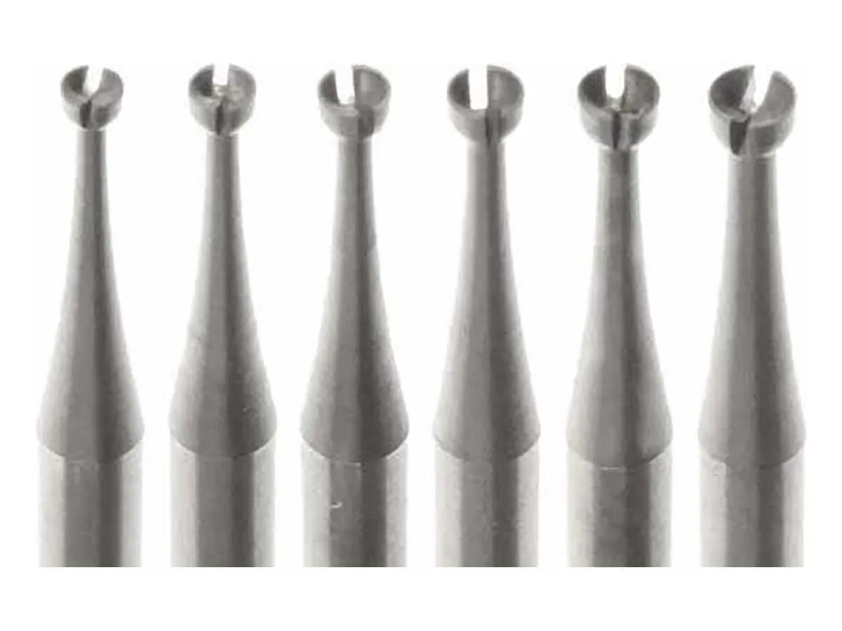 Closeout - 01.0 - 01.6mm Steel Champion Cup Cutter Set - 3/32 inch shank - 6pc