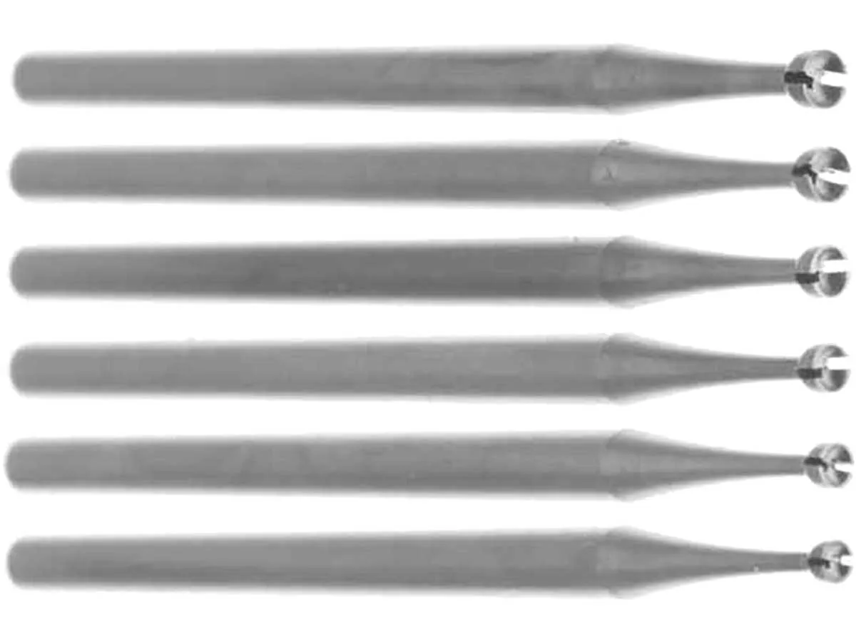 Closeout - 01.0 - 01.6mm Steel Champion Cup Cutter Set - 3/32 inch shank - 6pc