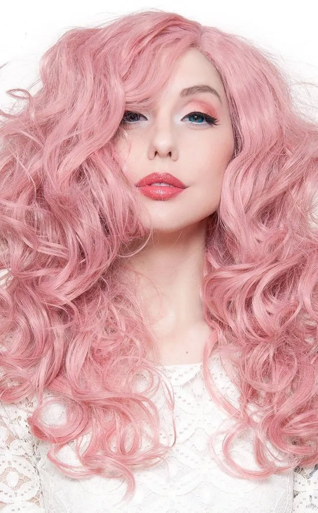 Cosplay 22" Milkshake Pink Lace Front Wig