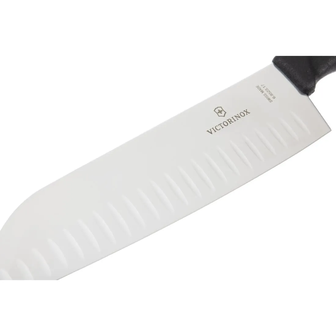 D828 Victorinox Santoku Knife Fluted Edge 17cm