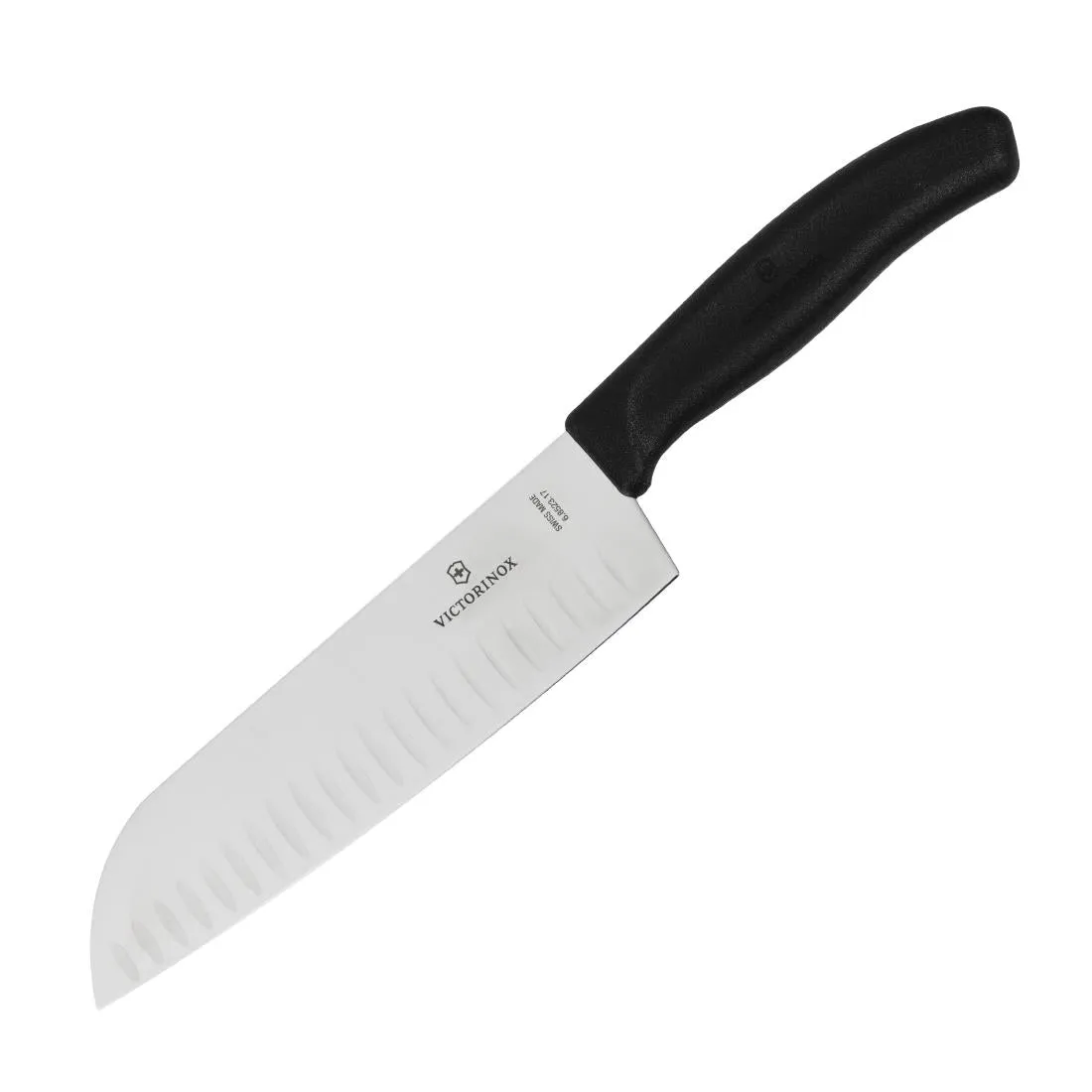 D828 Victorinox Santoku Knife Fluted Edge 17cm