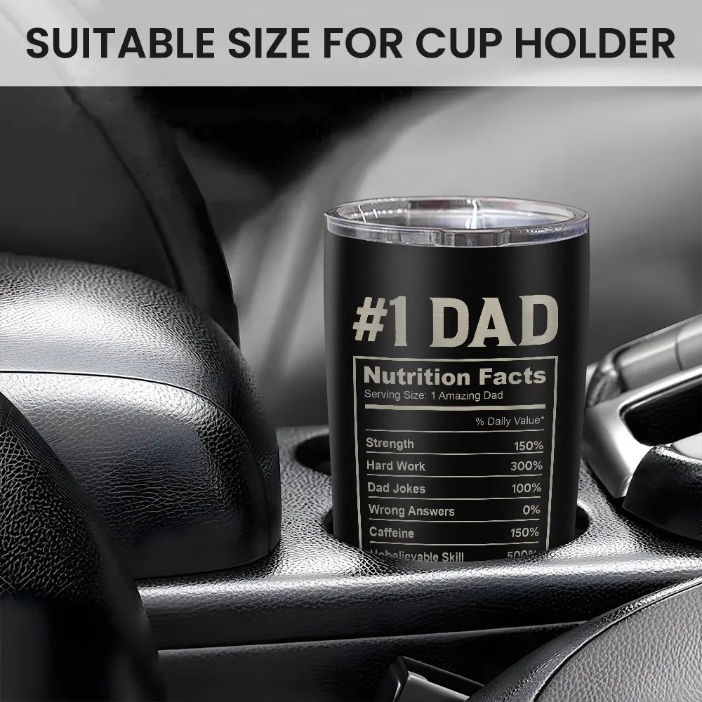 Daddy The Man The Myth The Legend Tumbler with Lid - 20oz Insulated Stainless Steel Mug - Coffee Mug for Sport Office Travel