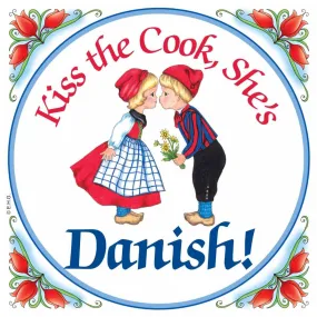 Danish Shop Magnet Tile (Kiss Danish Cook)