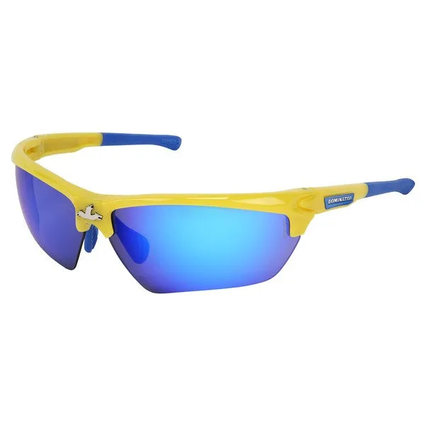 DM1348B MCR Safety Dominator DM3 Series Safety Glasses, Yellow Frame