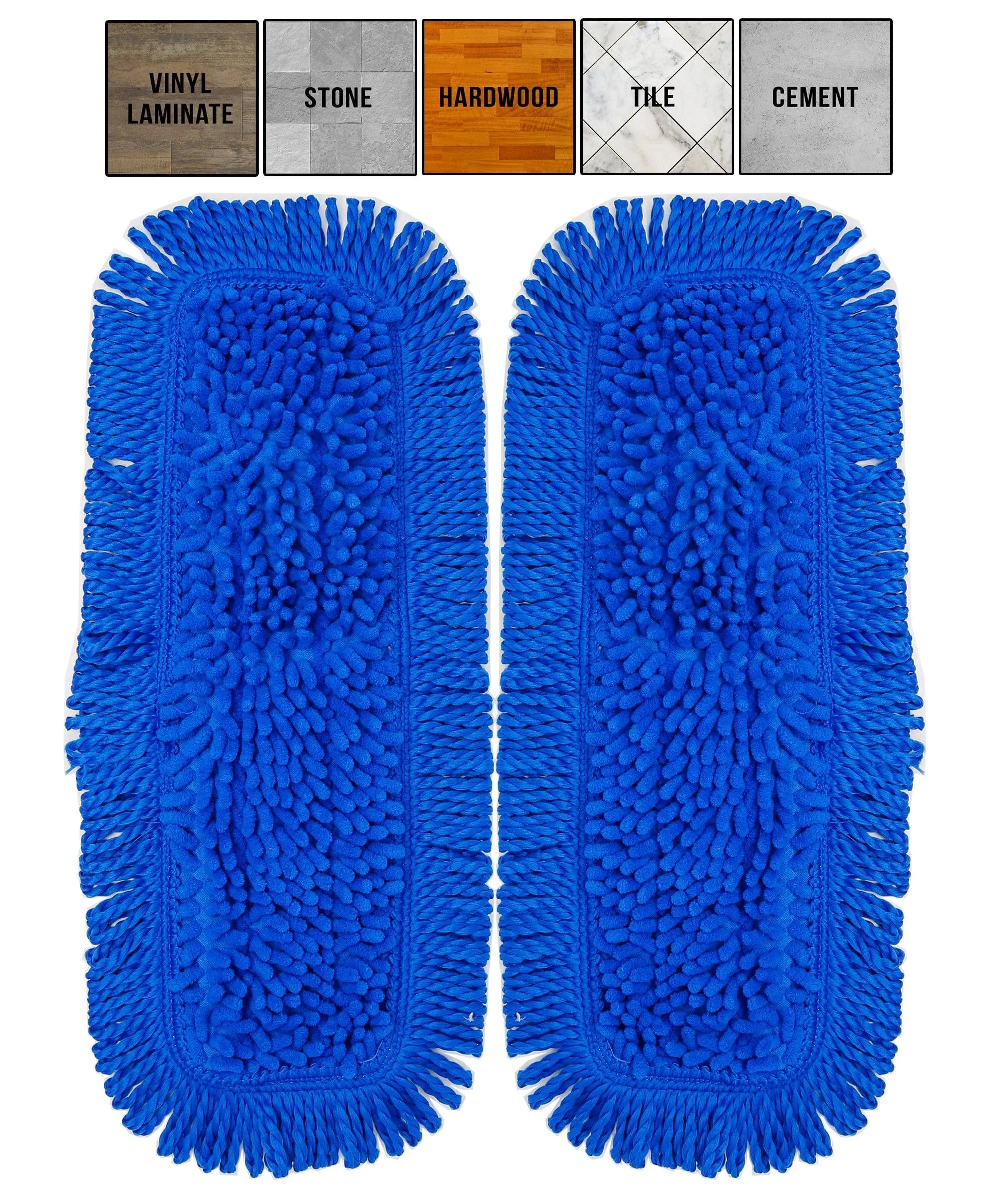 Don Aslett Mop Dusting Pad - Set of 2 - 12"/ 18"/ 24"