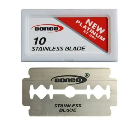 DORCO PLATINUM STAINLESS BLADES 100 COUNT PACKAGE