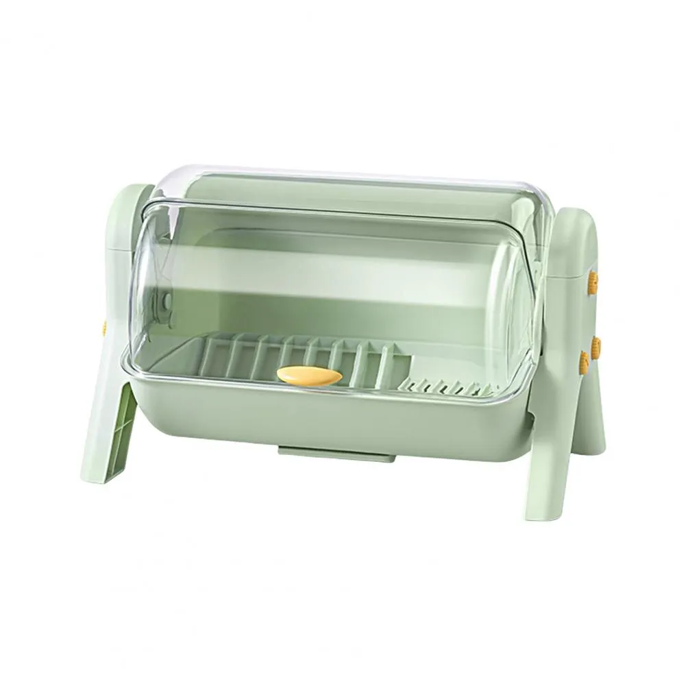 Dust-Proof Kitchen Dish Drainer Rack