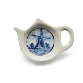 Dutch Scenic Windmill Ceramic Teapot Magnet