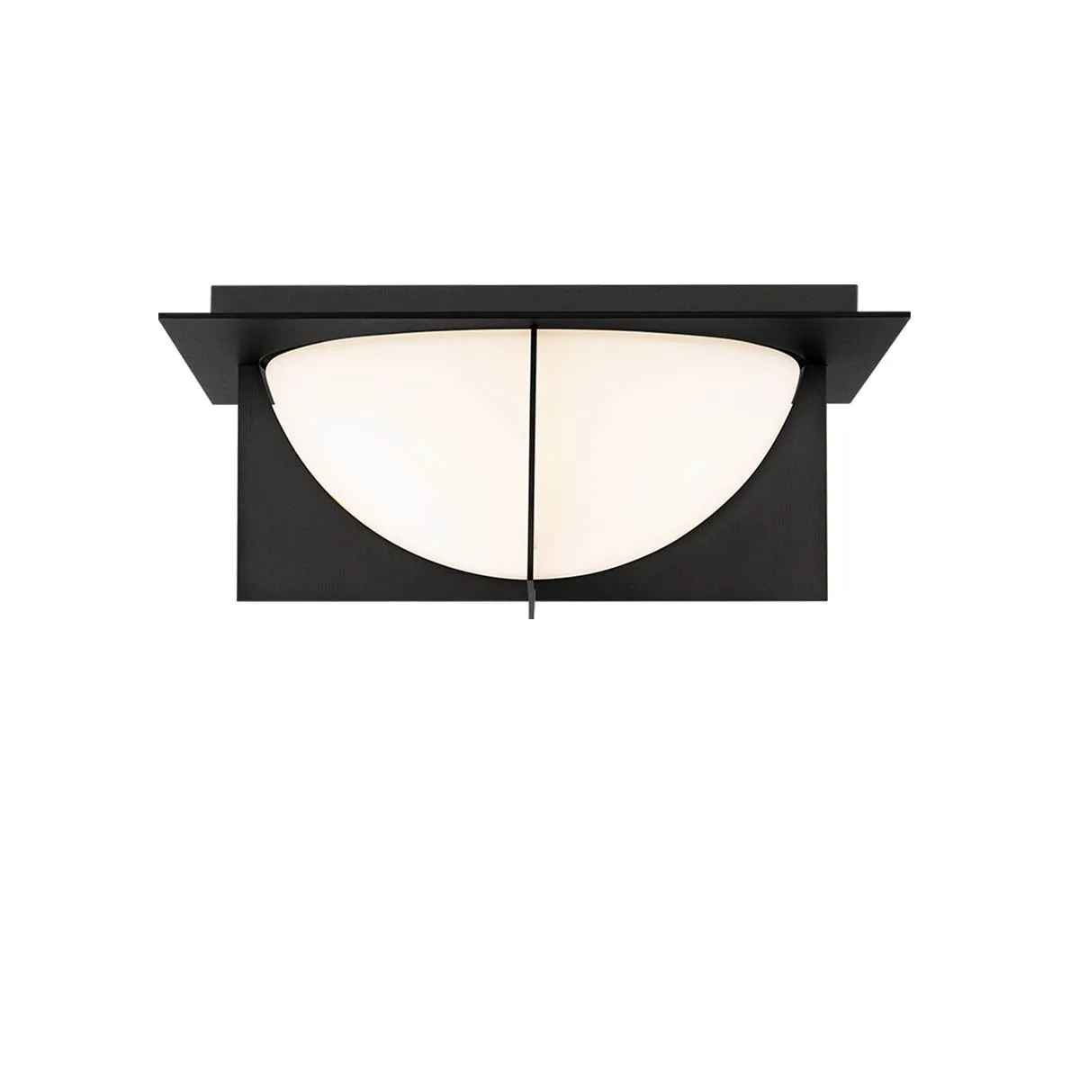 Echelon 14 in. LED Flush Mount Light Black Finish