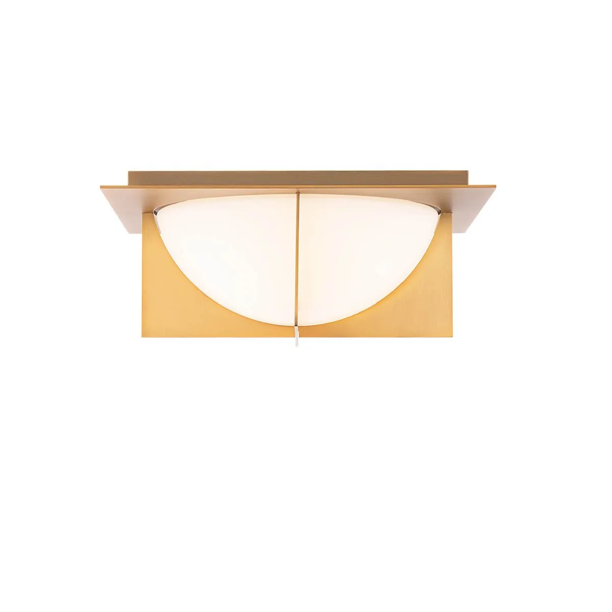 Echelon 14 in. LED Flush Mount Light Brass Finish