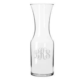 Engraved Glass Carafe