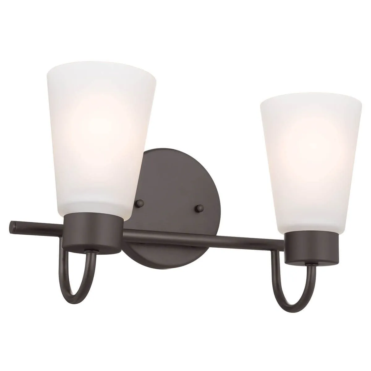 Erma 14 in. 2 Lights Vanity Light Old Bronze finish