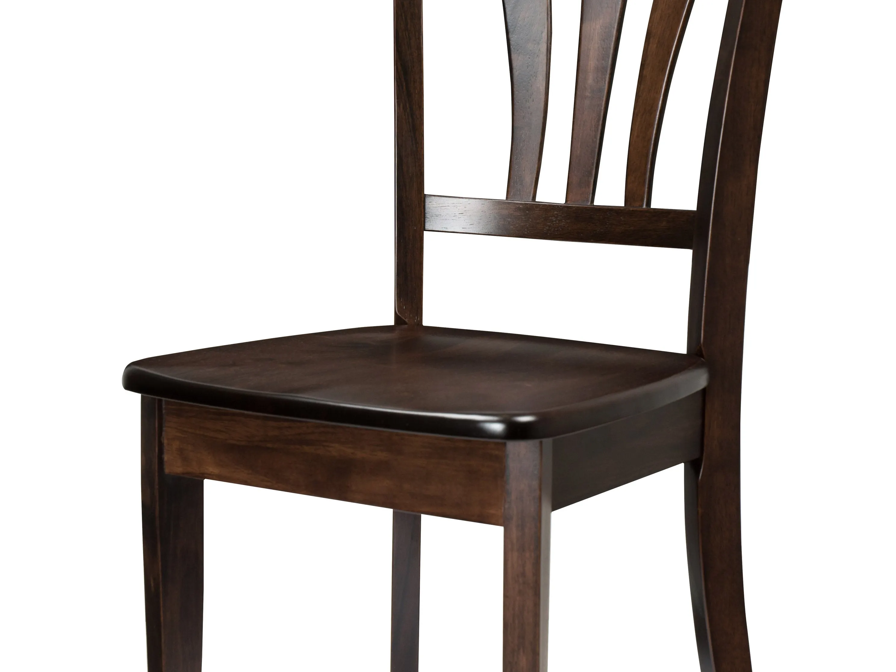 Espresso Solid Wood Dining Chairs Set of 2