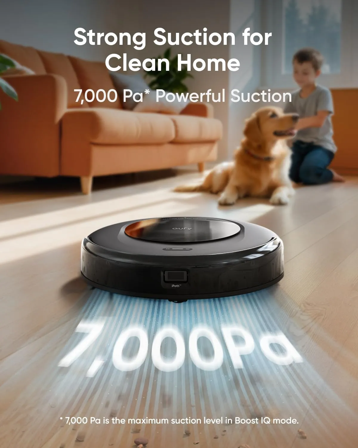 eufy Omni C20 Robot Vacuum and Mop – All-in-One Station, 7,000 Pa Suction, Ultra-Slim 3.35-Inch Design, Auto Emptying, Mop Washing & Drying, Mop Lifting, Carpet Detection for Hands-Free Cleaning