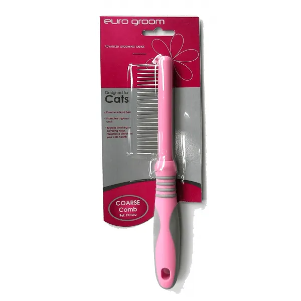 EURO GROOM - Cat Comb Coarse 24 Teeth