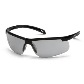 Ever-Lite Safety Glass, Light Gray H2MAX Anti-Fog Lens with Black Frame, SB8625DTM, 1 Pair