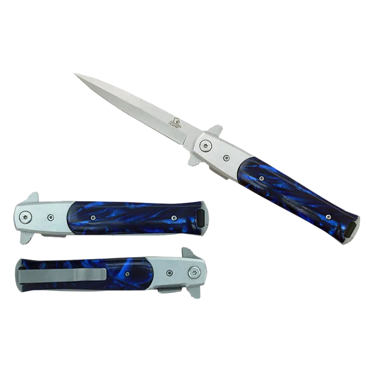 Falcon 8 3/4" Blue Spring Assisted Knife