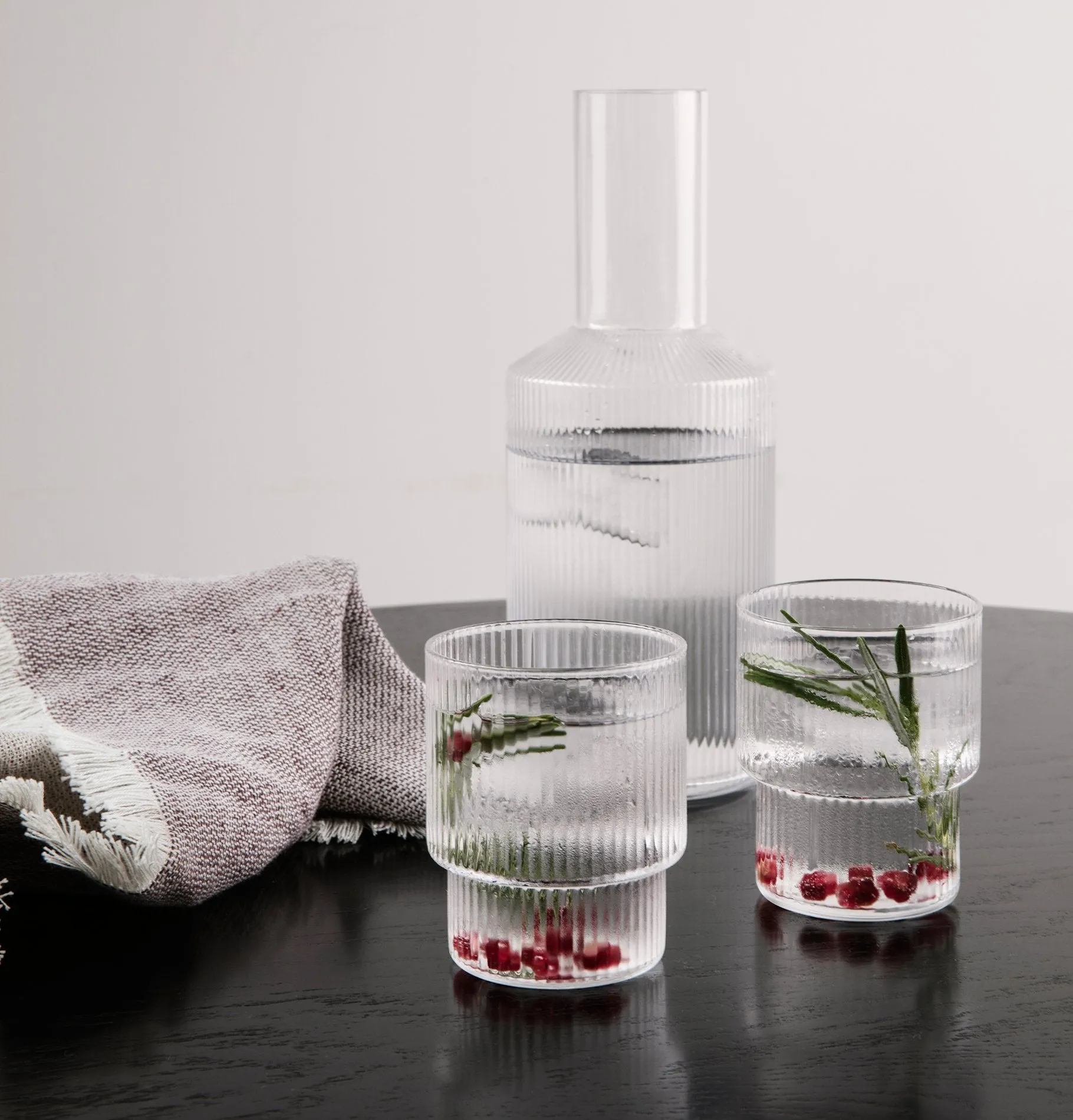 Ferm Living Set of 4 Ripple Glasses