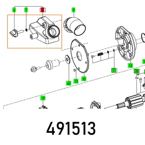 Festool, Rubber Dust Cov Ofk 500 Q, FES491513