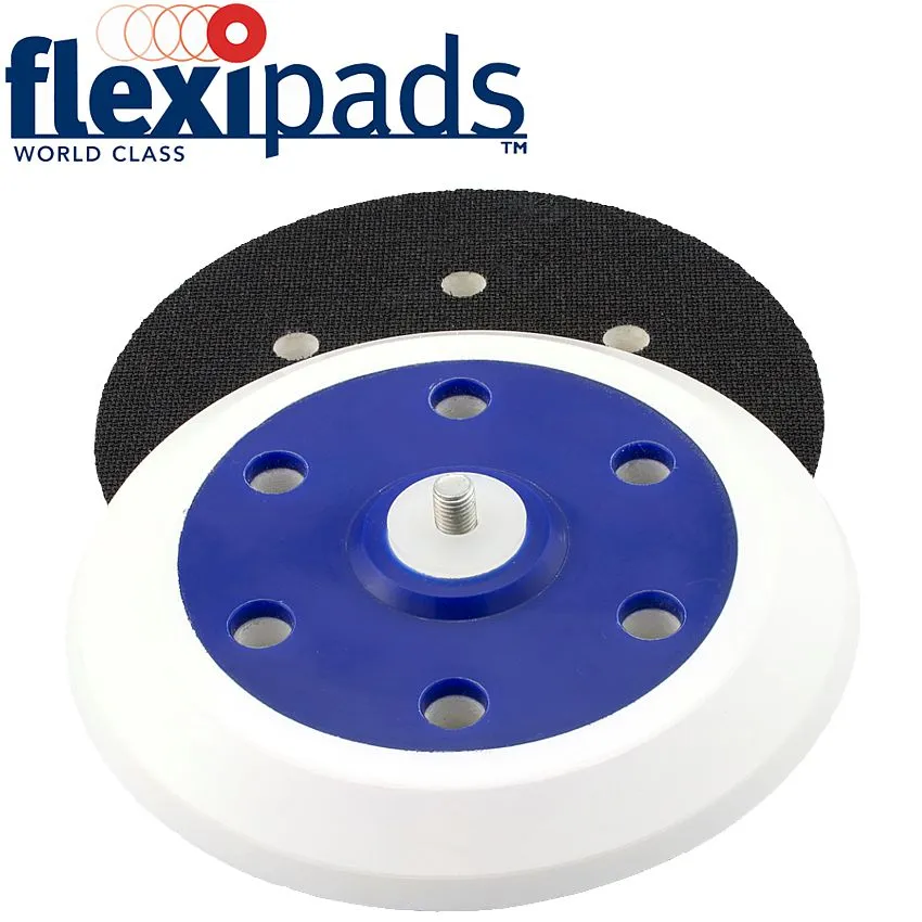 FLEXIPADS DA SUPER PAD 150MM HOOK AND LOOP 6 HOLE 5/16UNF FLEX 32320