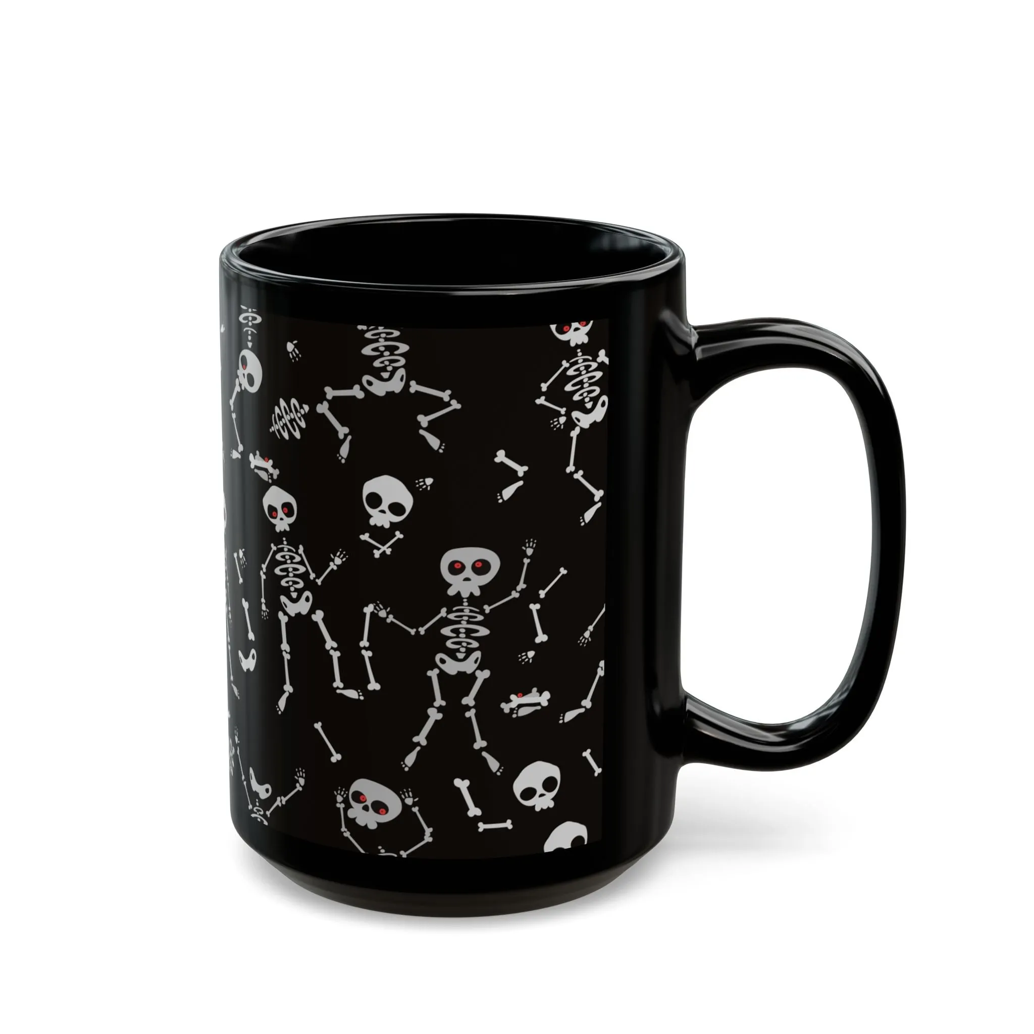 Funny Skeletons Halloween Black Mug (11oz, 15oz)