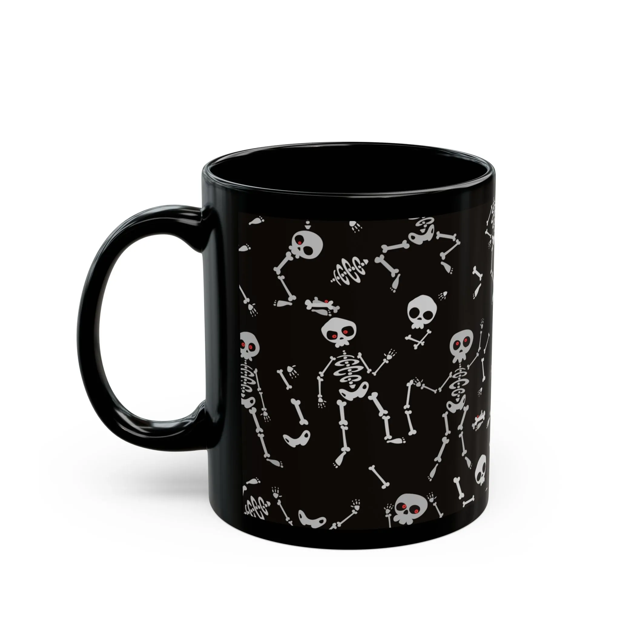 Funny Skeletons Halloween Black Mug (11oz, 15oz)