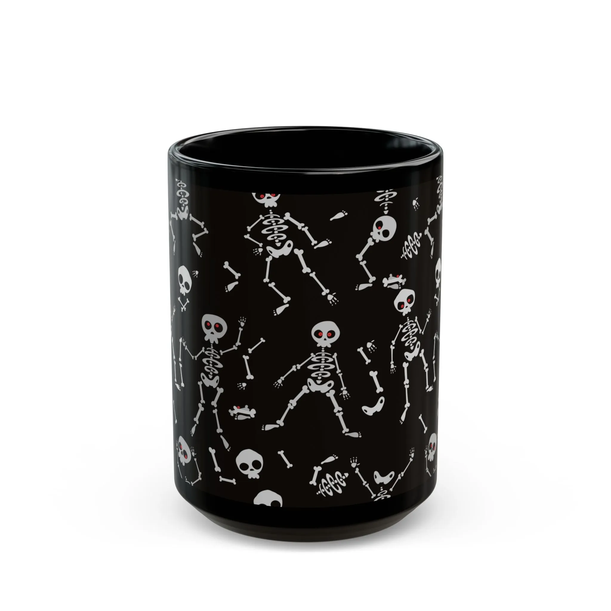 Funny Skeletons Halloween Black Mug (11oz, 15oz)