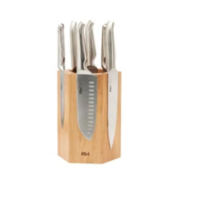 Furi pro 7 piece knife block set.