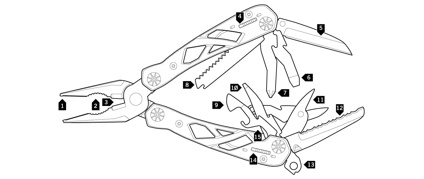 Gerber 15-in-1 Suspension Butterfly Opening Multi-Tool - Ships Next Day!