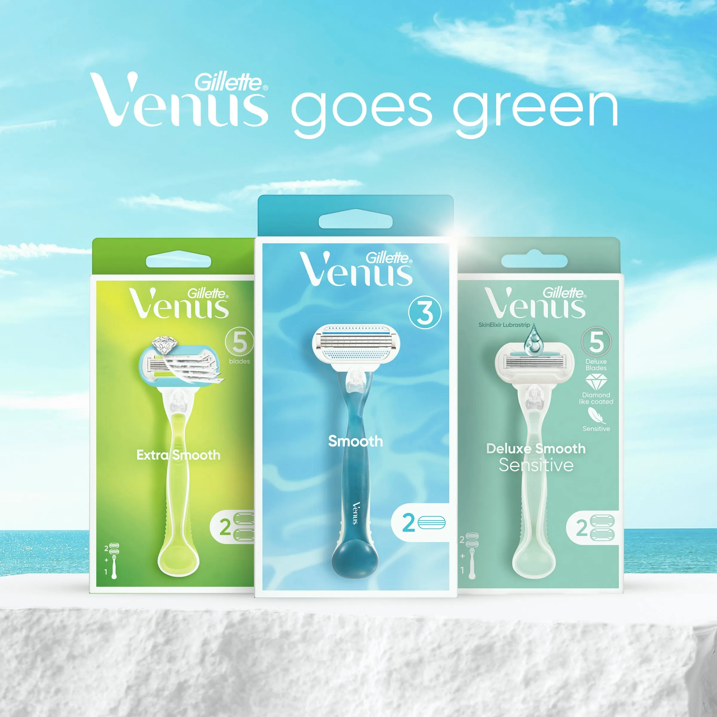 Gillette Venus Swirl Razor 2Up