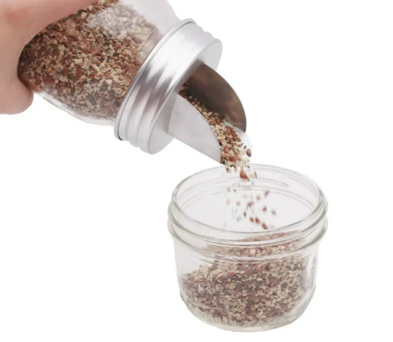 Grain DIspenser Lid Mason Jar