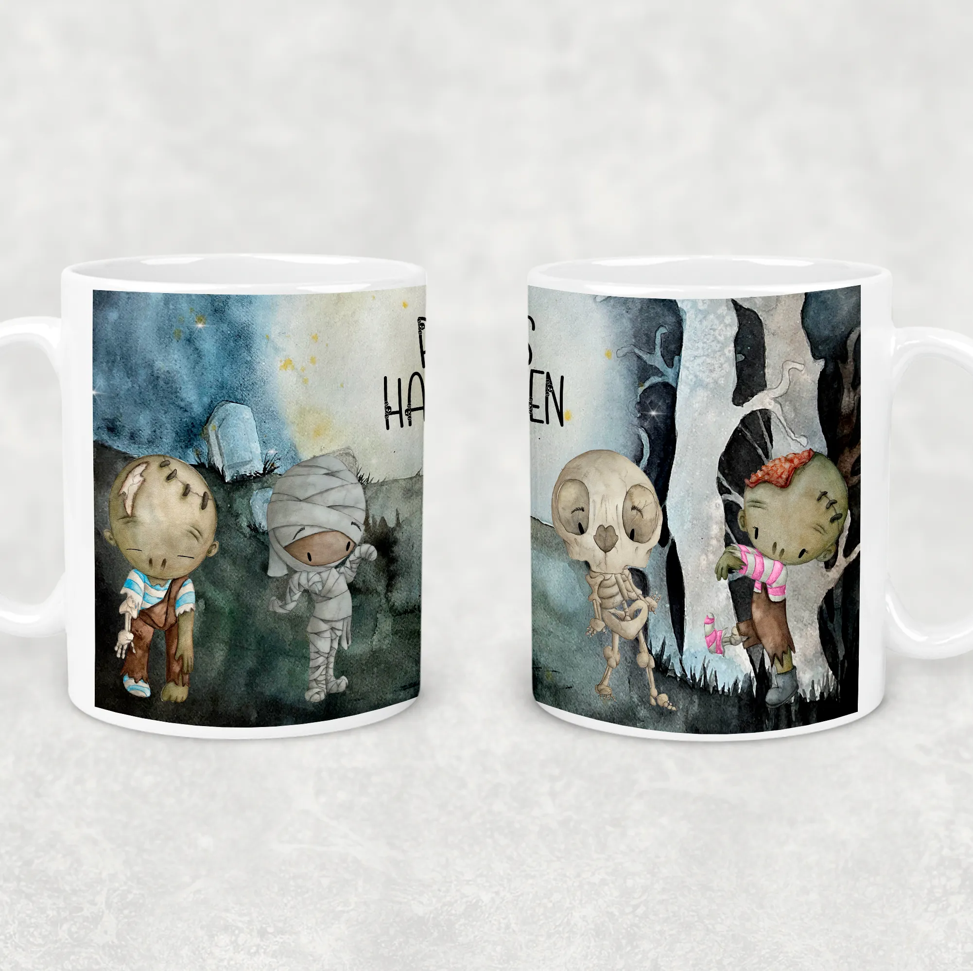 Graveyard Halloween Kids Unbreakable Mug