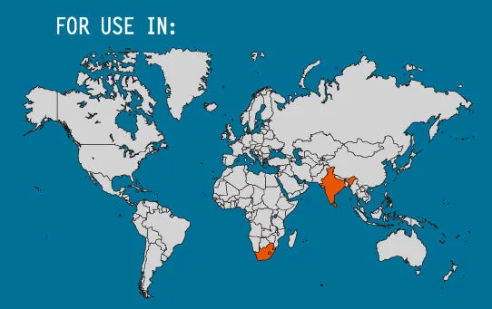 Grounded South Africa and India Adapter Plug