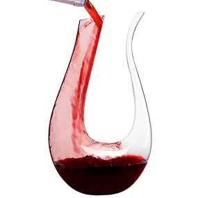 Hand Blown Wine Decanter 1500ml Wine Carafe Lead-free Crystal Glass Red Wine Carafe Wine Accessories 1.5L Clean