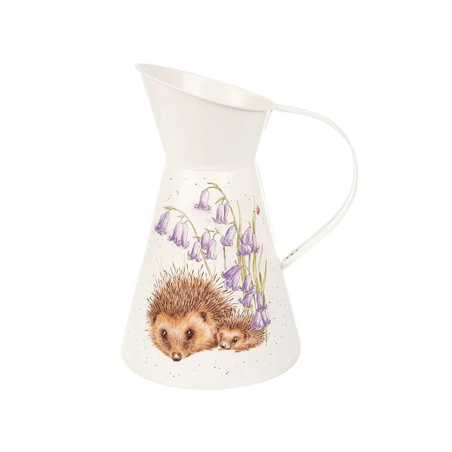 Hedgehog and Floral Flower Jug