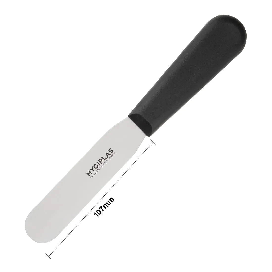 Hygiplas Straight Blade Palette Knife Black 10.3cm - D401