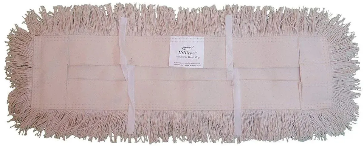 Industrial Utility Cotton Dust Mop, 12" x 5", Case of 6