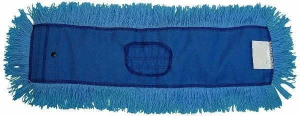 JaniMop Twisted Dust Mop Head, Blue, 60" x 5" (1 Each)