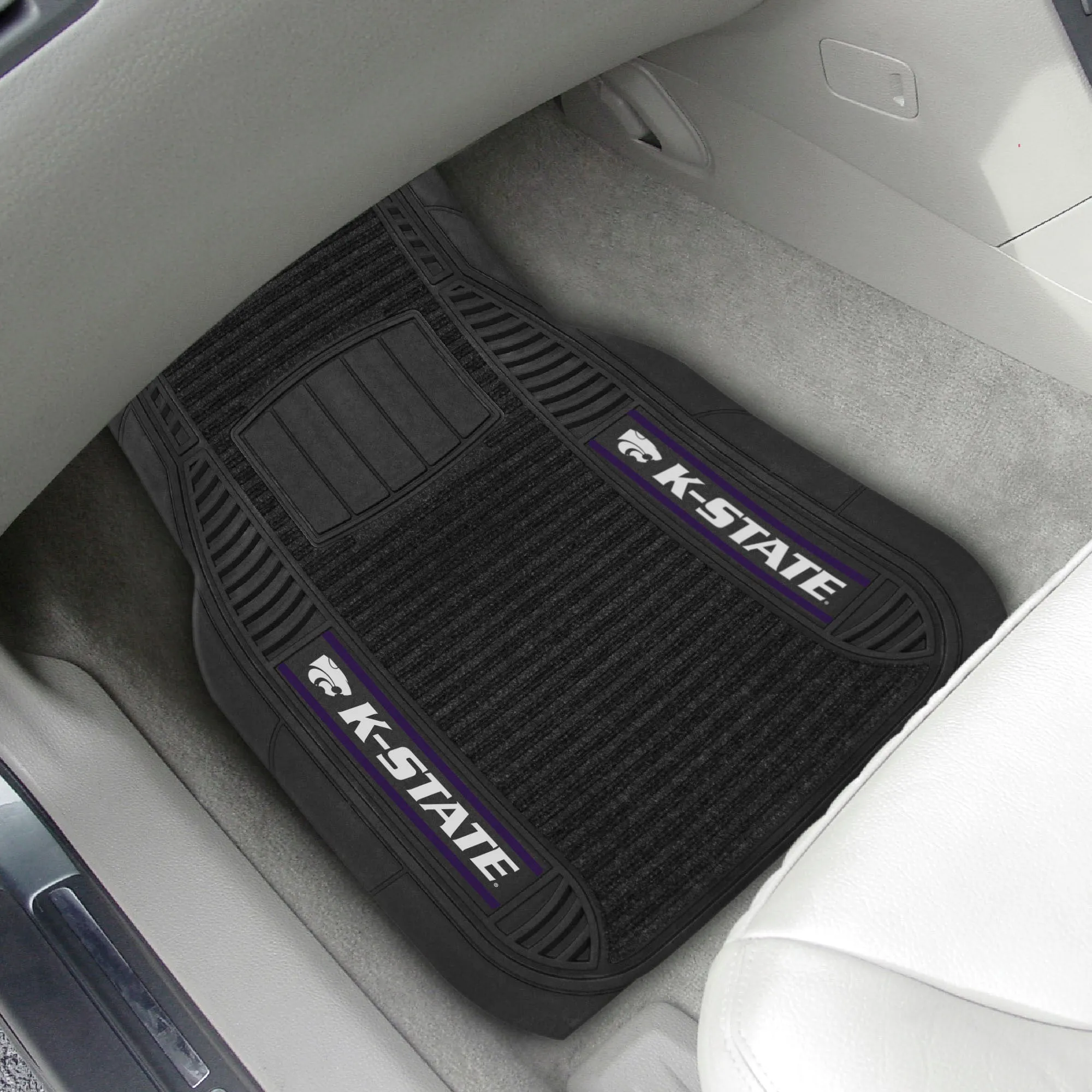 Kansas State Wildcats 2 Piece Deluxe Car Mat Set