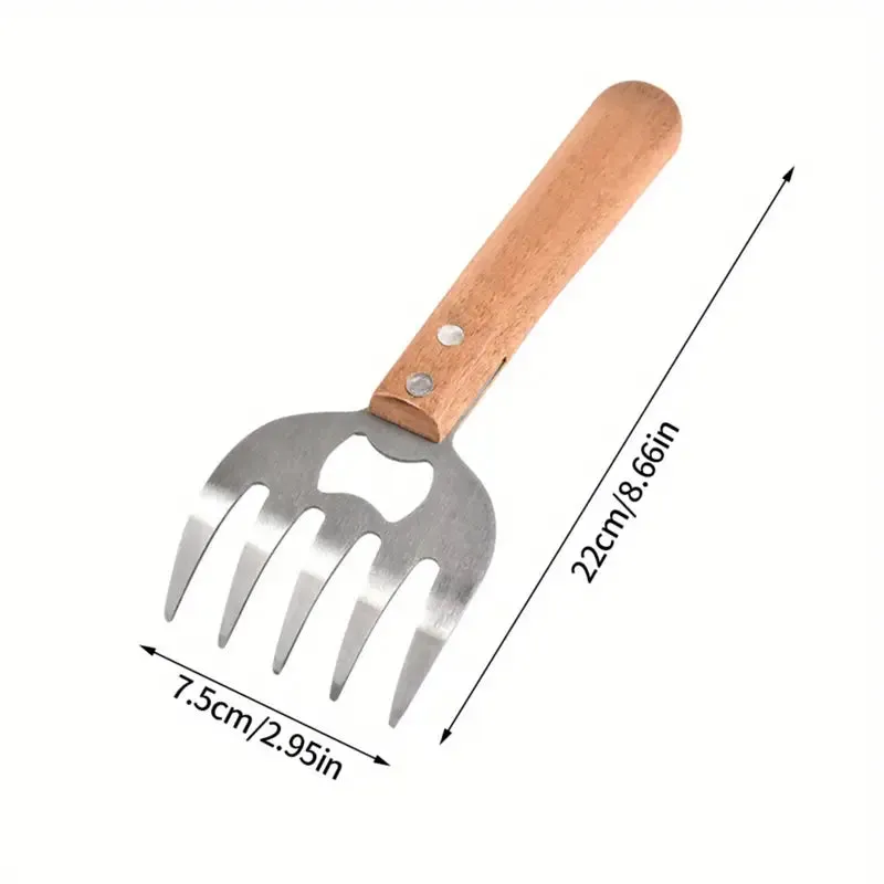 Kitchen 2pcs, Meat Shredding Claws With Wooden Handle