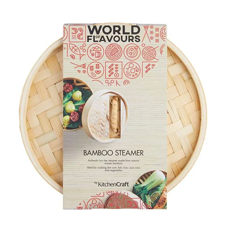 Kitchen Craft Bamboo Steamer 8in / 20cm