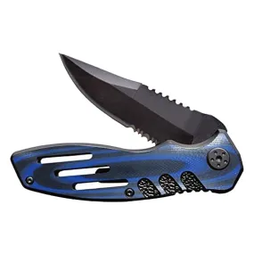 knife 7.3" Blue G10 420c Steel Folding Pocket Knife Hunting knife Pocket knife for men, Pocket knives