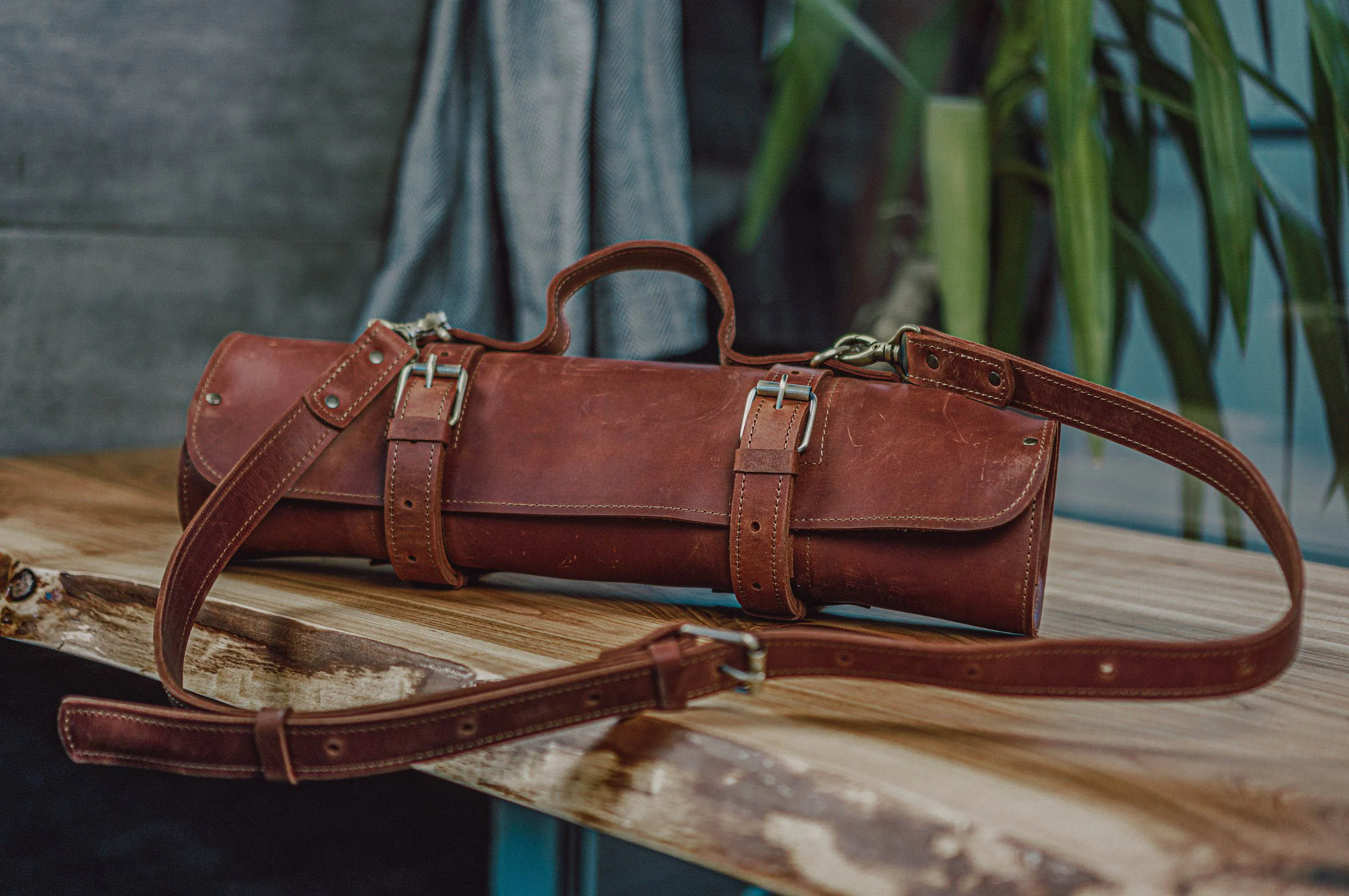 Knife Roll | Chefs Leather Knives Bag | Handmade | Personalization