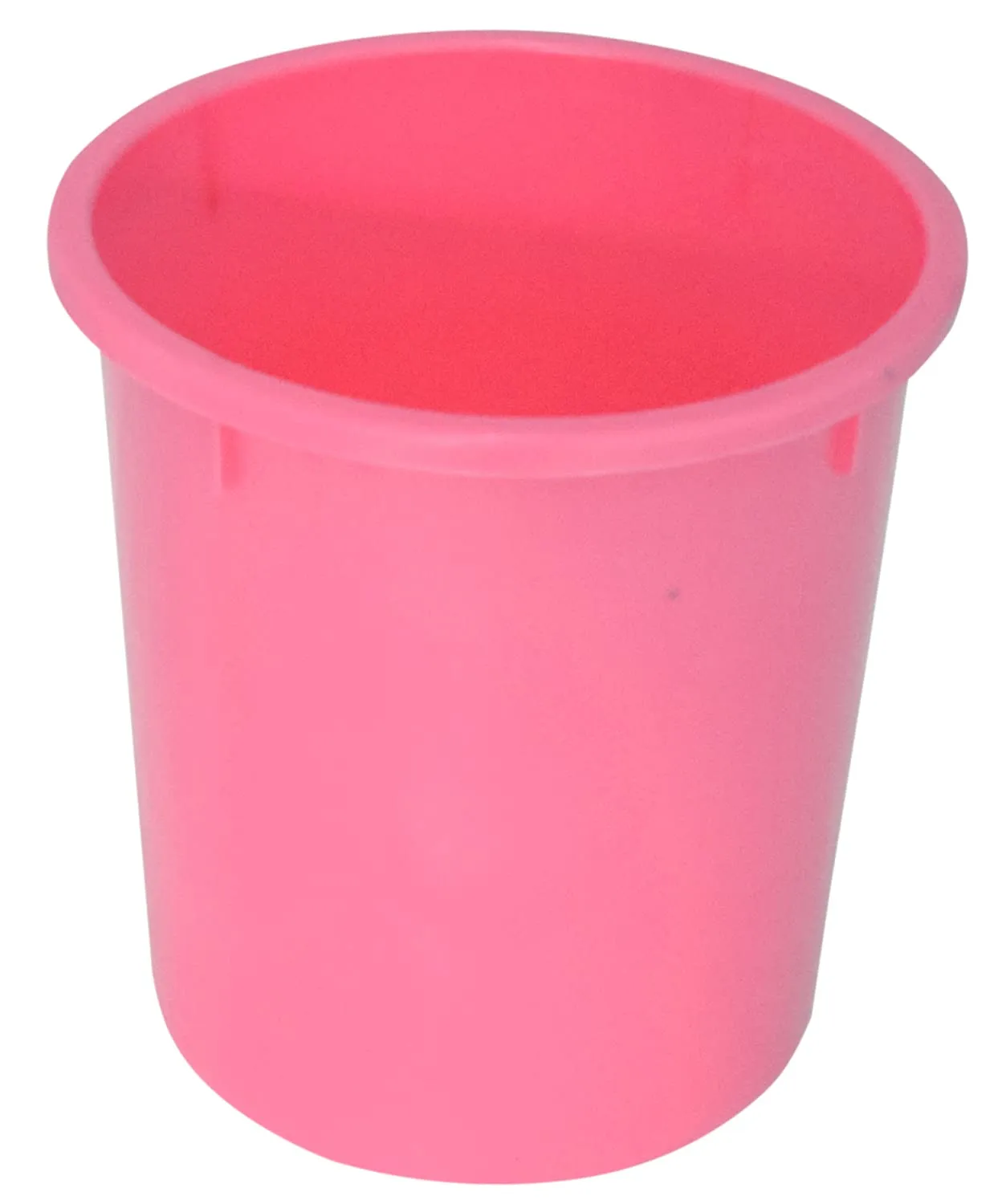 Kuber Industries 2 Pieces Plastic Bathroom Dustbin & Mug Set (Pink)