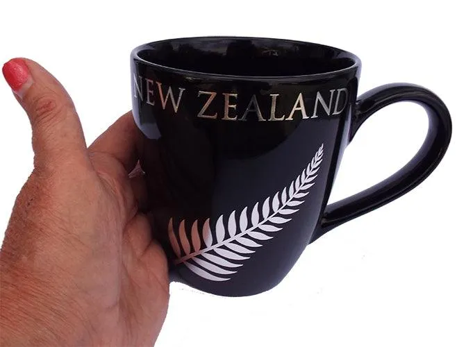 Large NZ Silver Fern Coffee or Soup Mug