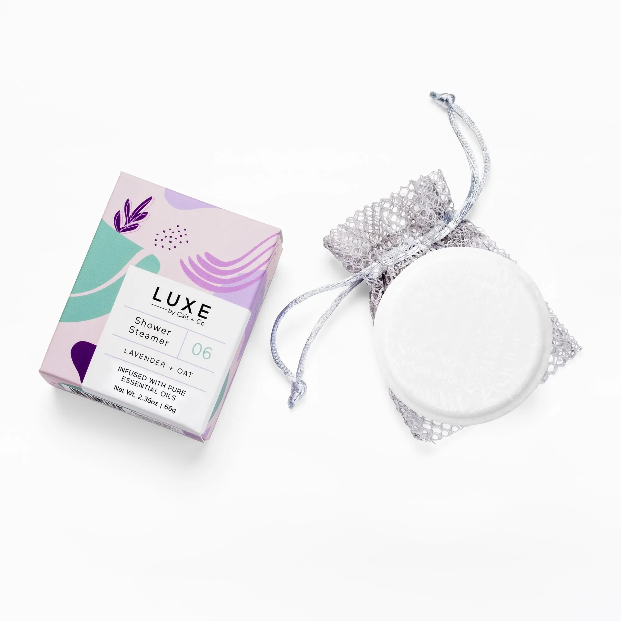 Lavender   Oat Aromatherapy Shower Steamer