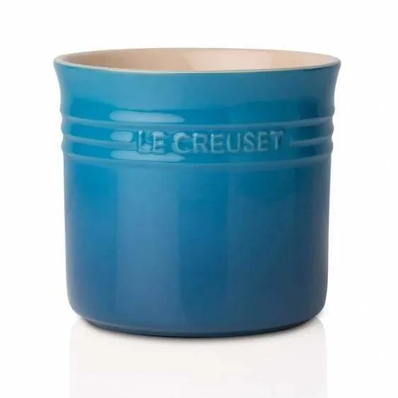 Le Creuset Stoneware Large Utensil Jar Marseille Blue