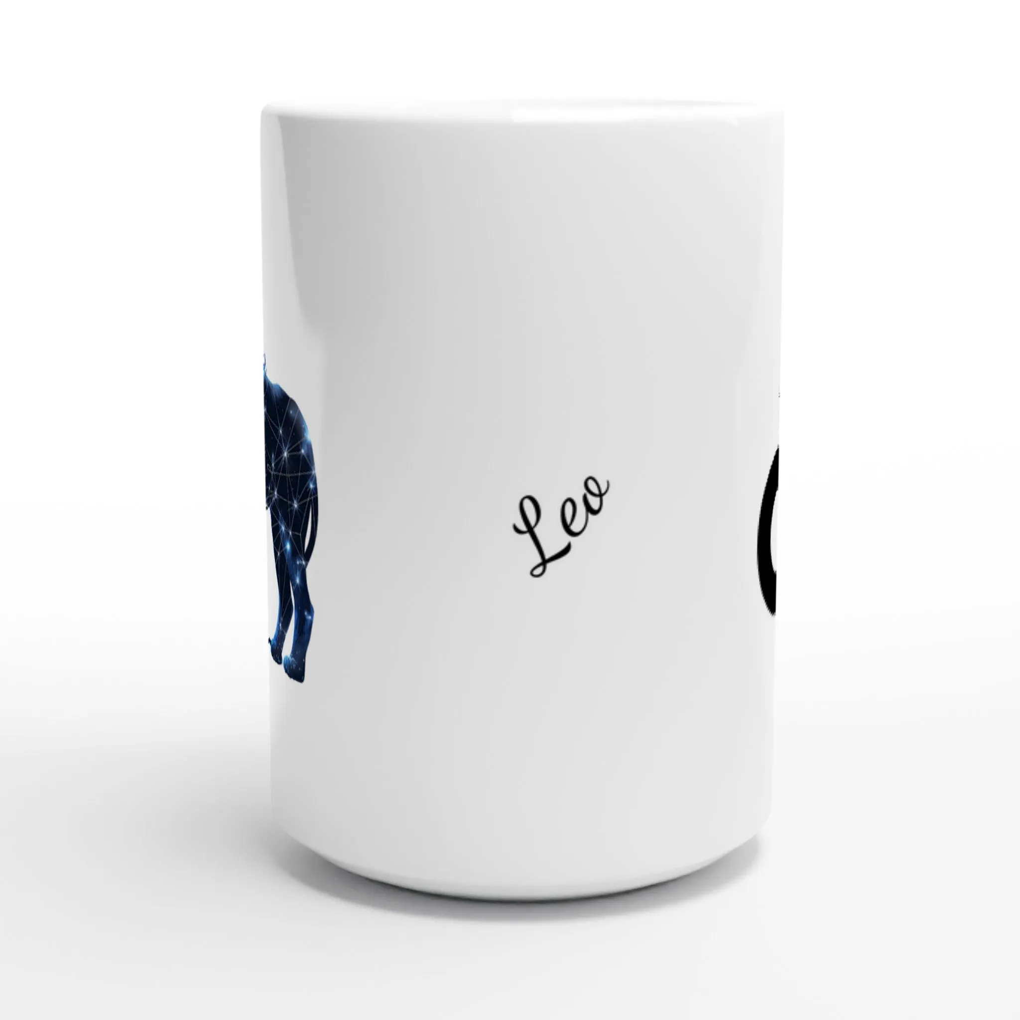 Leo Zodiac White 15 oz Ceramic Mug