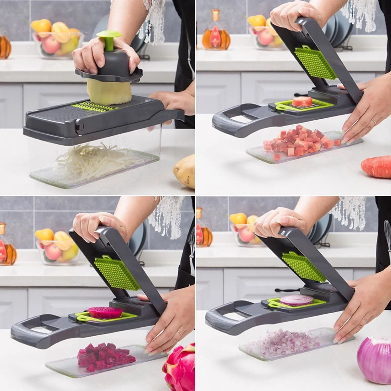 LovelyRLovely 12 In 1 Manual Vegetable Food Chopper